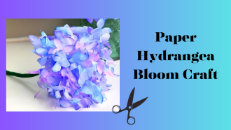 Paper Hydrangea Bloom craft