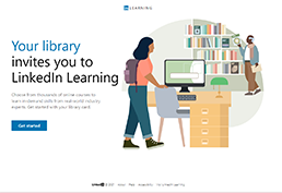 Linked In Learning Home Page