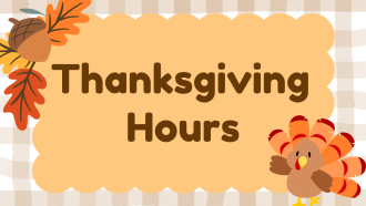 Thanksgiving Hours