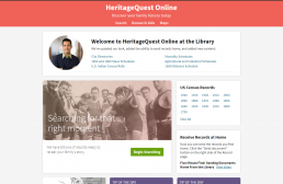 picture of heritage quest page
