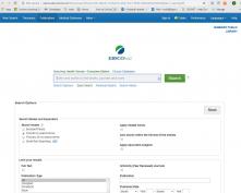 ebsco search page