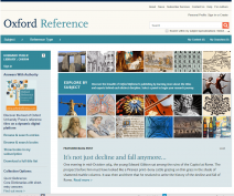 oxford reference front page