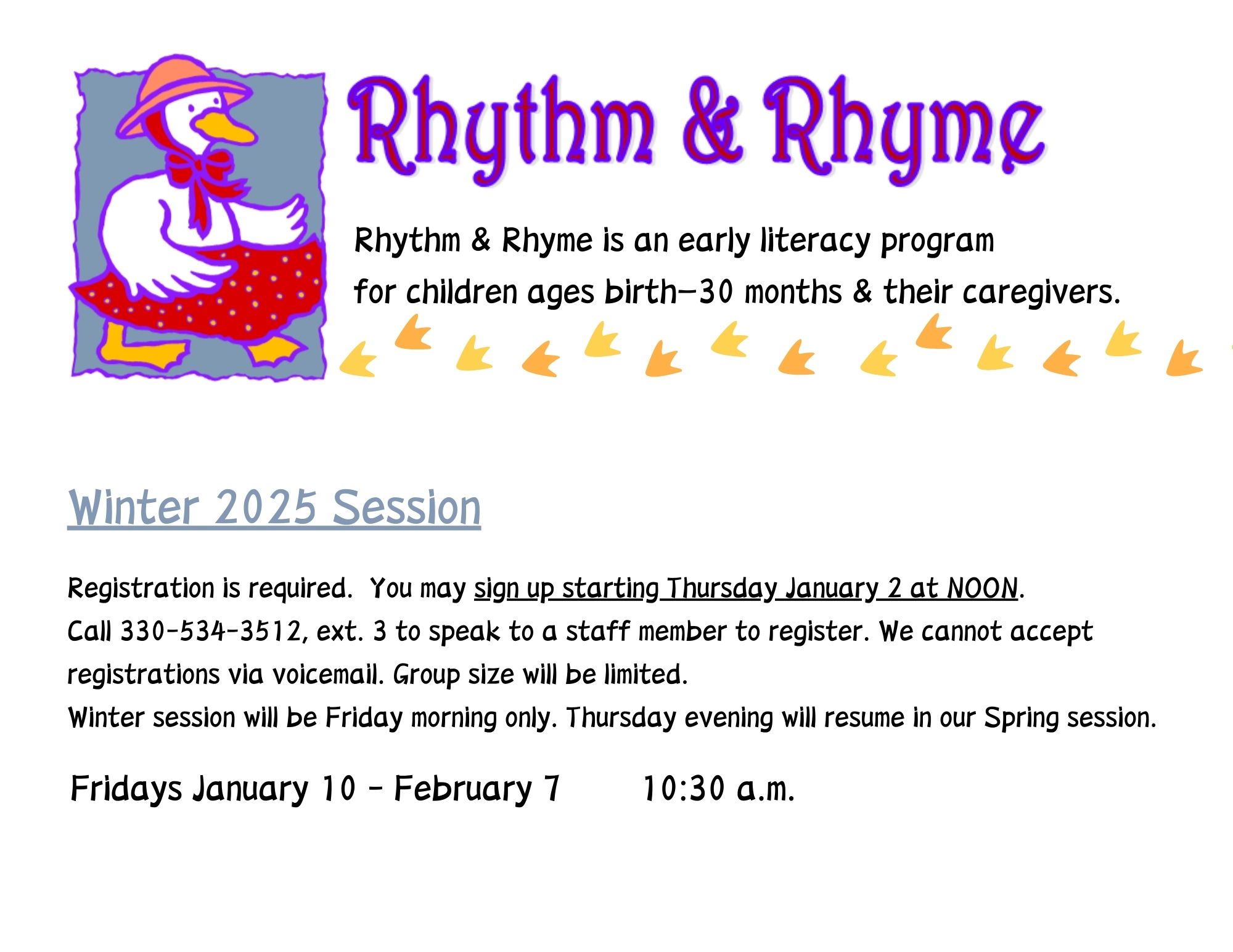 Rhythm & Rhyme January