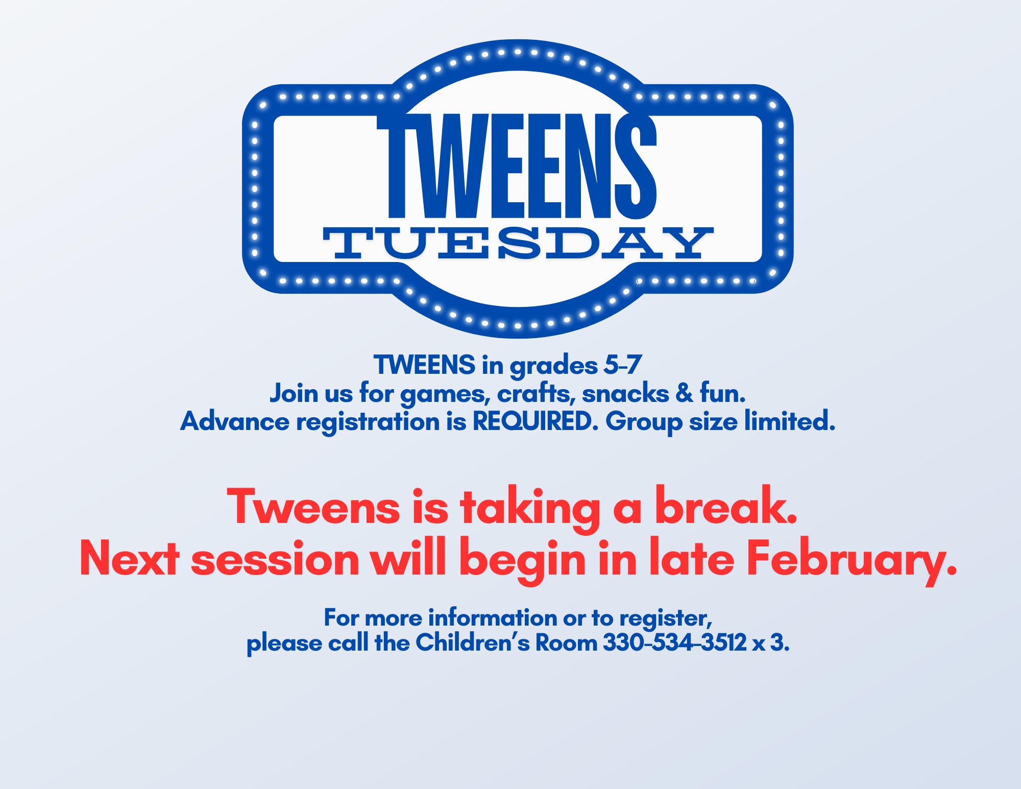 Tweens January 2024