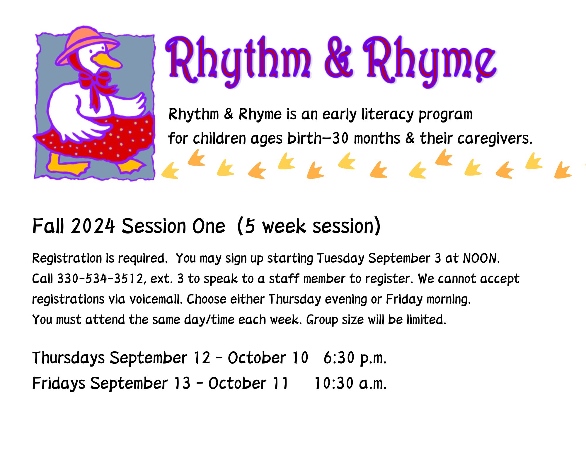 Fall 2024 Rhythm and Rhyme