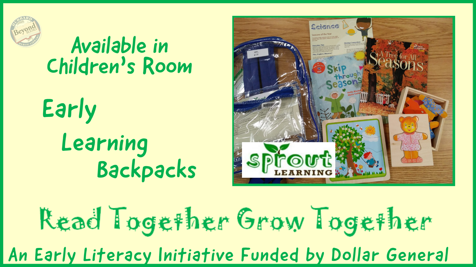 sprout learning backpacks