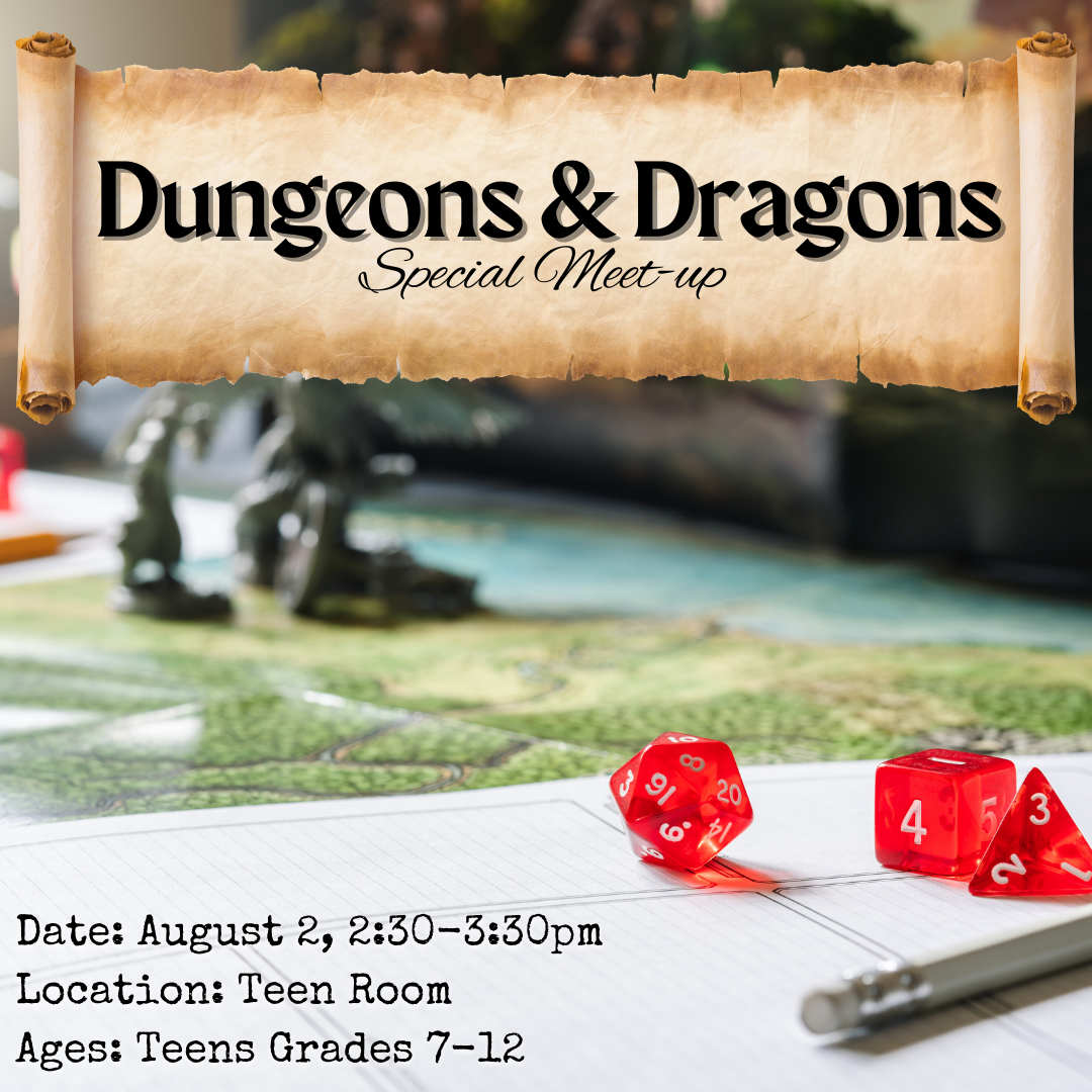 Teen Dungeons and Dragons Special Meeting